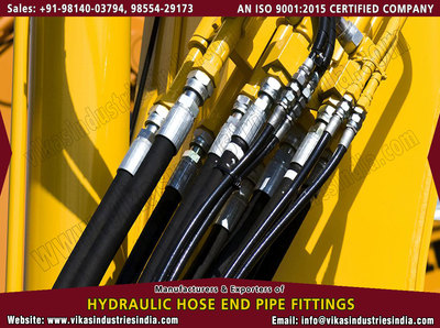 Hydraulic Hose End Fittings manufacturers suppliers exporters distributors dealers from India punjab ludhiana +91 98140 03794, 98554 29173 http://www.vikasindustriesindia.com Email: info@vikasindustriesindia.com