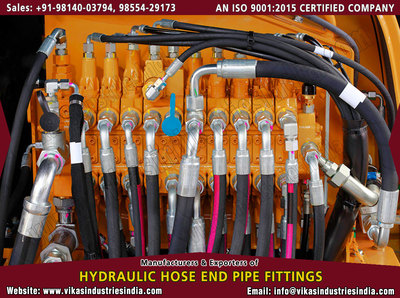 Hydraulic Hose End Fittings manufacturers suppliers exporters distributors dealers from India punjab ludhiana +91 98140 03794, 98554 29173 http://www.vikasindustriesindia.com Email: info@vikasindustriesindia.com